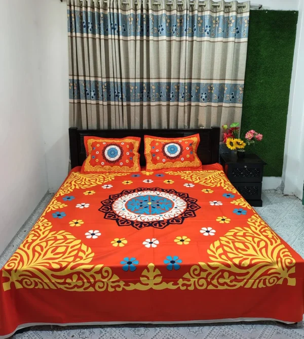 Premium Quality Panel Cotton Bed Sheet