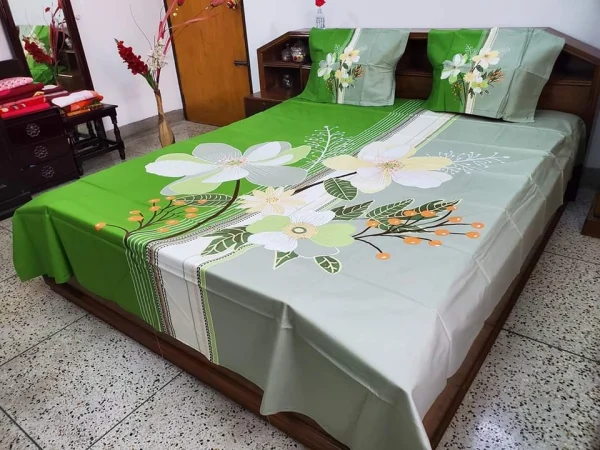 Exclusive Panel Cotton Bed Sheet