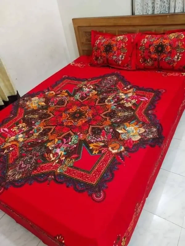 Exclusive Panel Cotton Bed Sheet