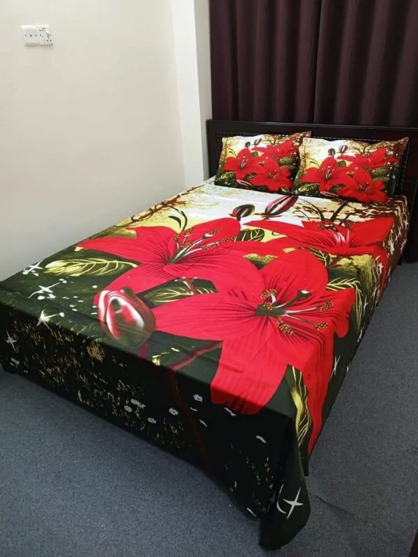 Exclusive Panel Cotton Bed Sheet