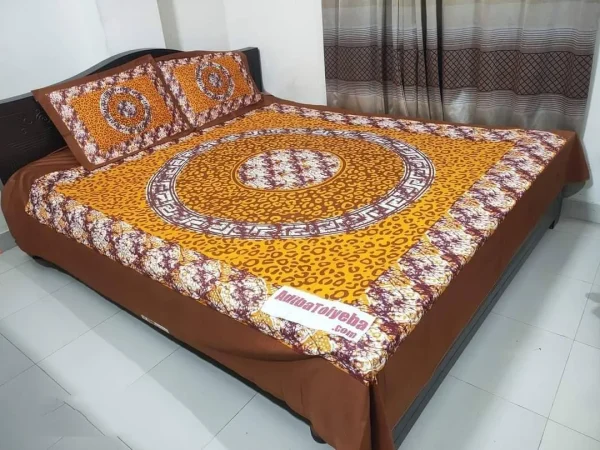 Exclusive Panel Cotton Bed Sheet