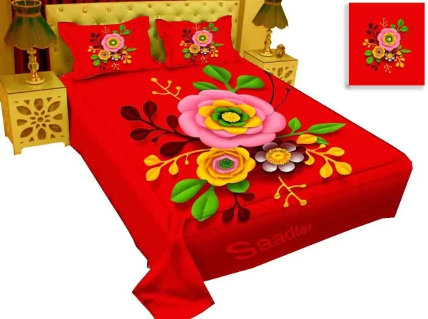 Premium Quality Panel Bed Sheet 100% Cotton