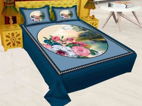 Exclusive Panel Cotton Bed Sheet