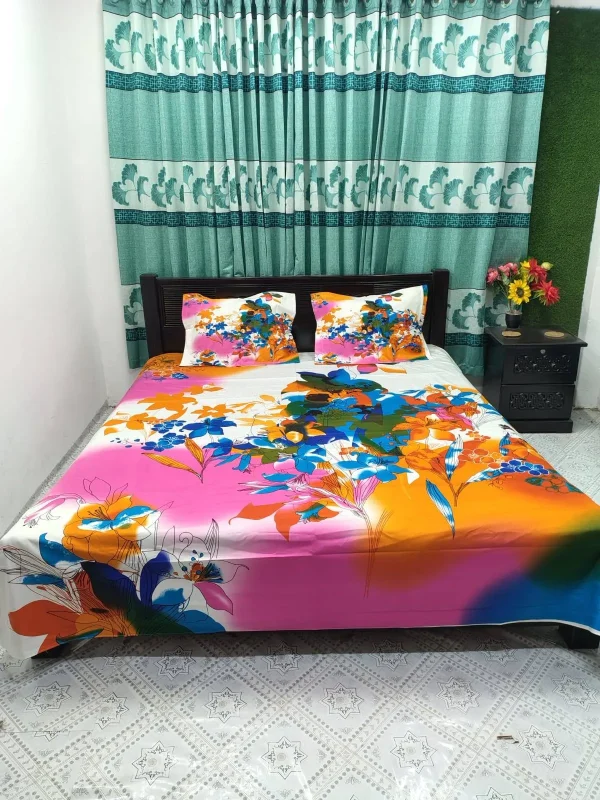 Exclusive Panel Cotton Bed Sheet