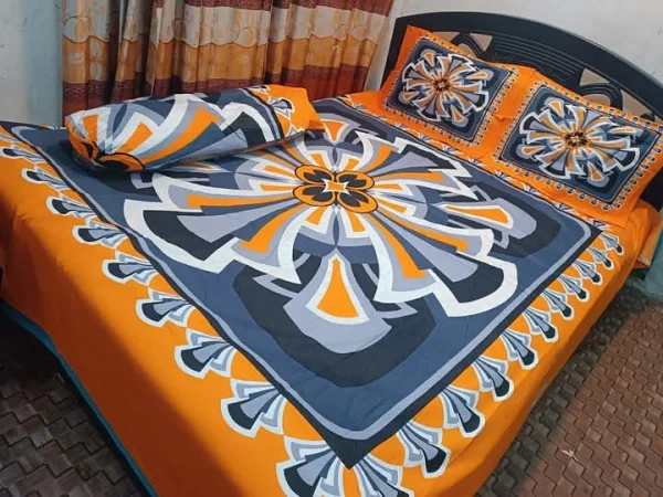 Exclusive Panel Cotton Bed Sheet