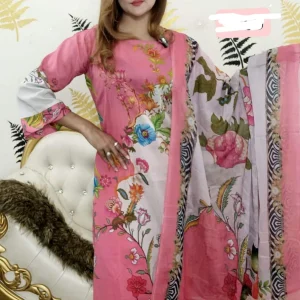 Pure Cotton Three Piece