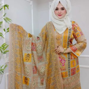 Pure Cotton Three Piece