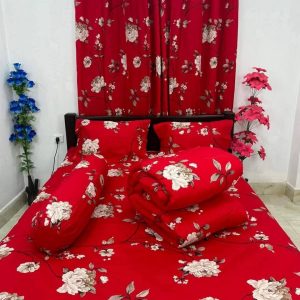 Premium Quality Twill Cotton Comforter 5 Pcs Set