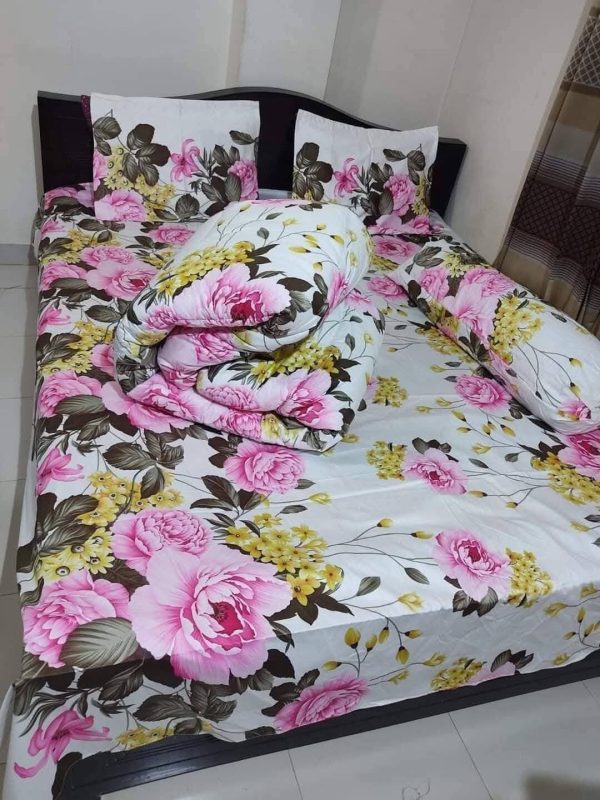 Premium Quality Twill Cotton Comforter 5 Pcs Set