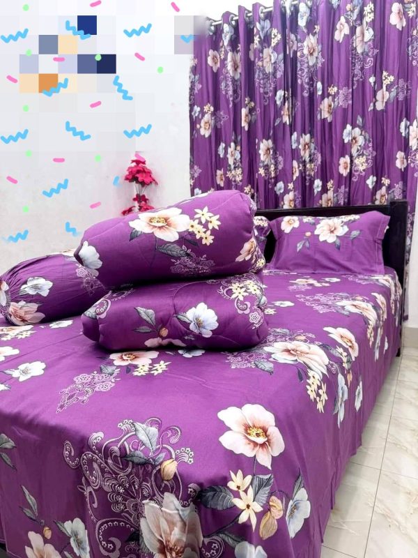 Premium Quality Twill Cotton Comforter 5 Pcs Set