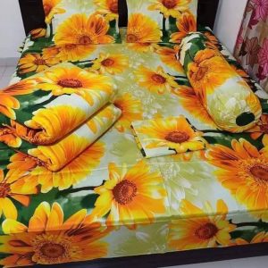 Premium Quality Twill Cotton Comforter 5 Pcs Set