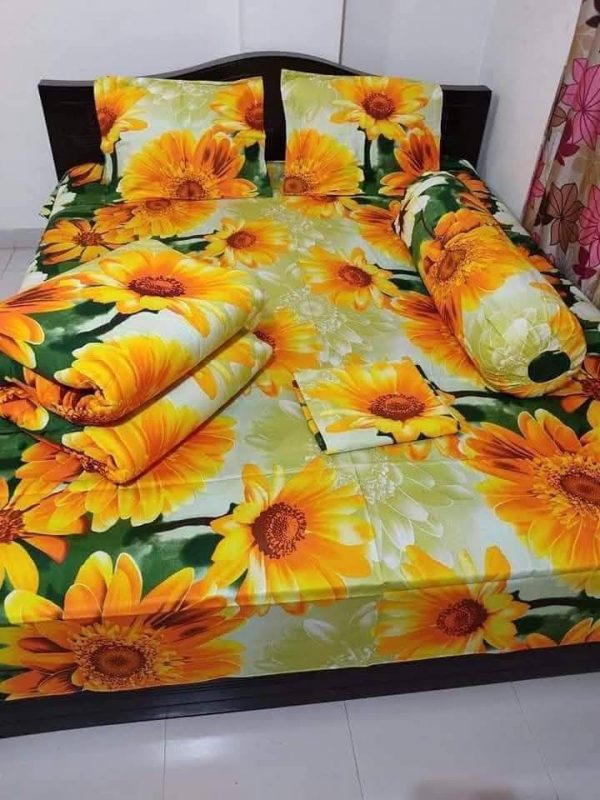 Premium Quality Twill Cotton Comforter 5 Pcs Set