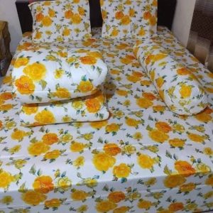 Premium Quality Twill Cotton Comforter 5 Pcs Set