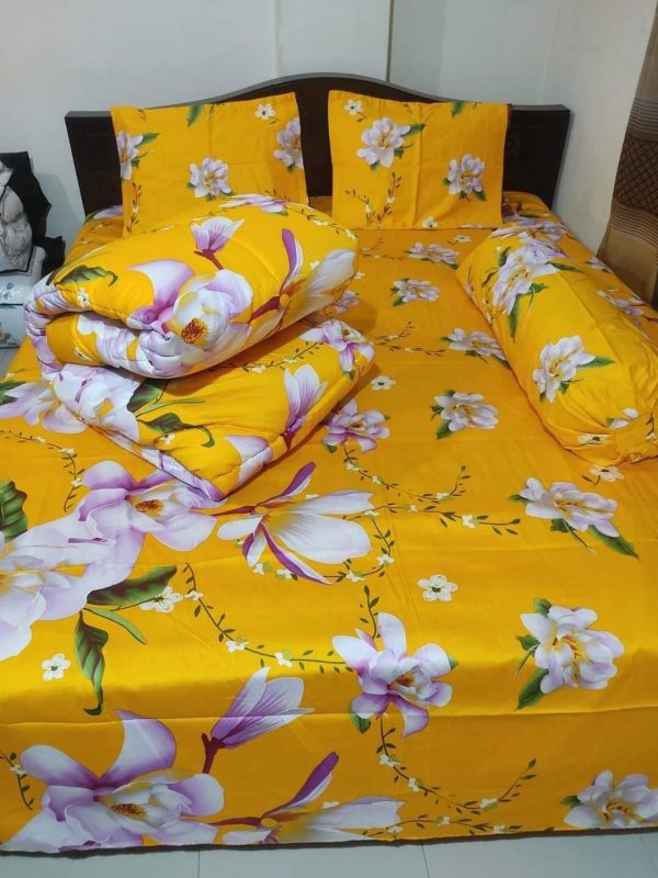 Premium Quality Twill Cotton Comforter 5 Pcs Set
