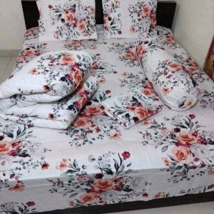 Premium Quality Twill Cotton Comforter 5 Pcs Set