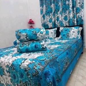 Premium Quality Twill Cotton Comforter 5 Pcs Set