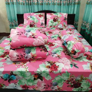 Premium Quality Twill Cotton Comforter 5 Pcs Set