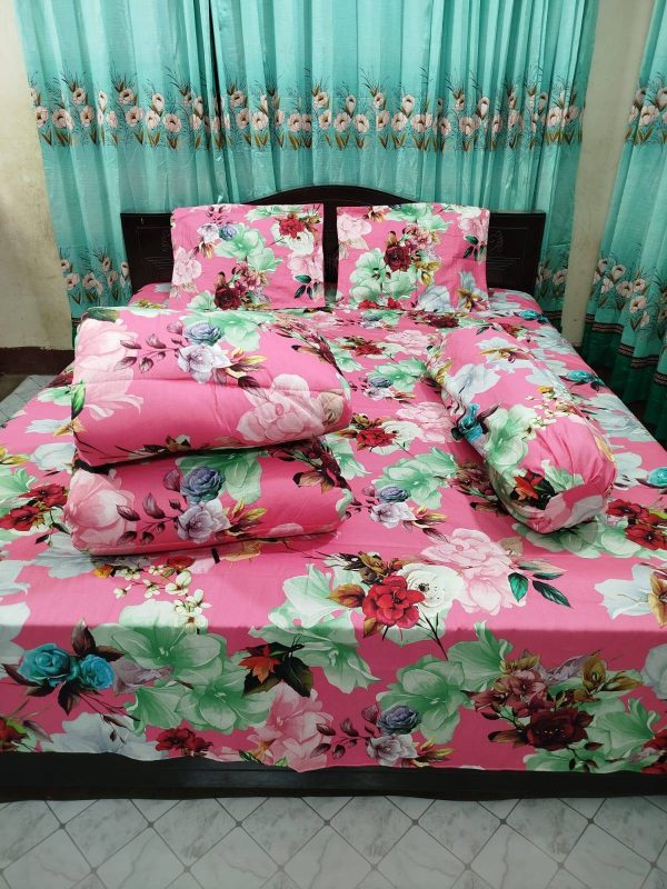 Premium Quality Twill Cotton Comforter 5 Pcs Set