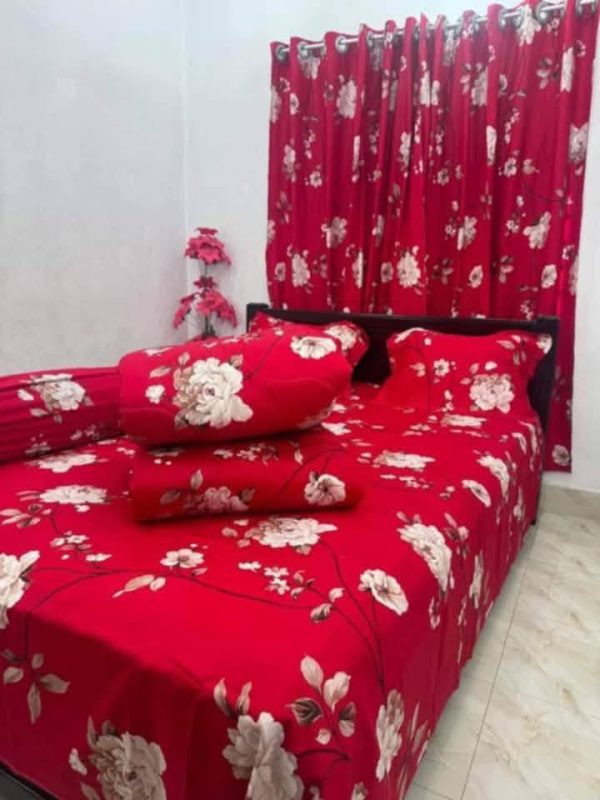 Premium Quality Twill Cotton Comforter 5 Pcs Set