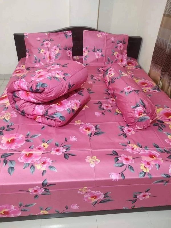 Premium Quality Twill Cotton Comforter 5 Pcs Set