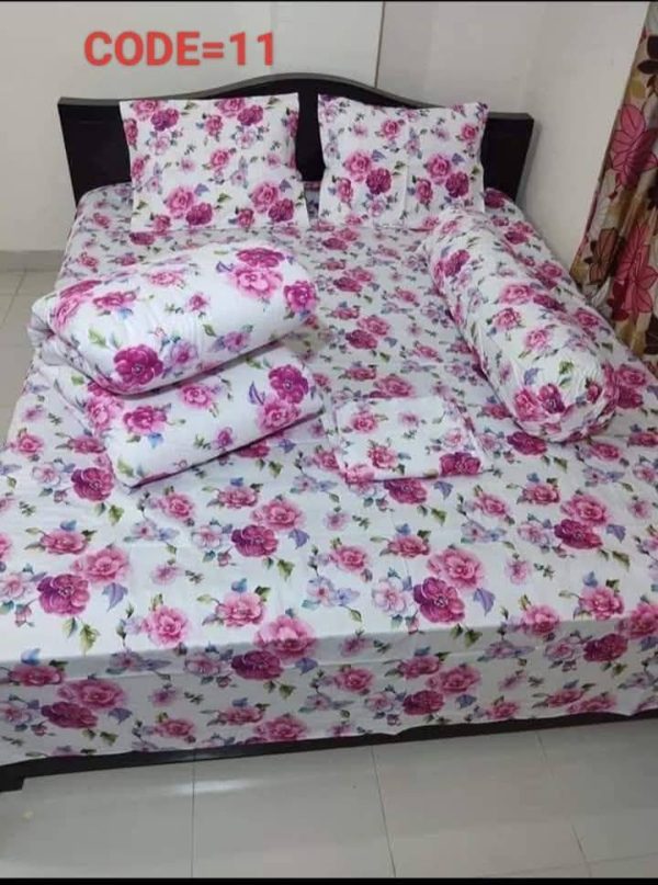 Premium Quality Twill Cotton Comforter 5 Pcs Set