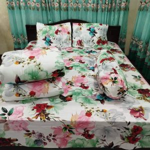 Premium Quality Twill Cotton Comforter 5 Pcs Set