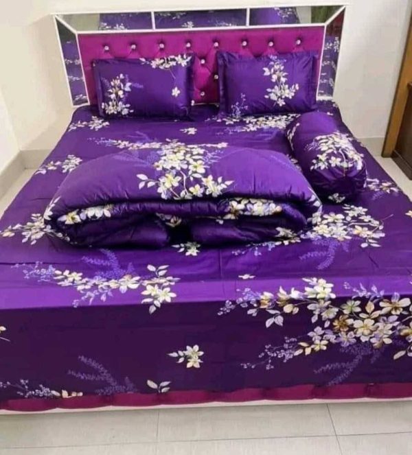 Premium Quality Twill Cotton Comforter 5 Pcs Set