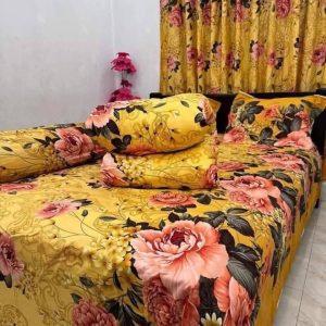 Premium Quality Twill Cotton Comforter 5 Pcs Set