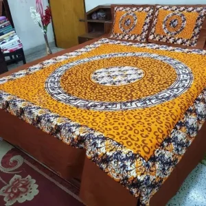 Premium Batik Printed Bedsheet with Pillow Cover