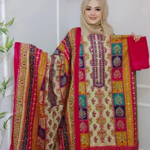 Multi Color Three Piece